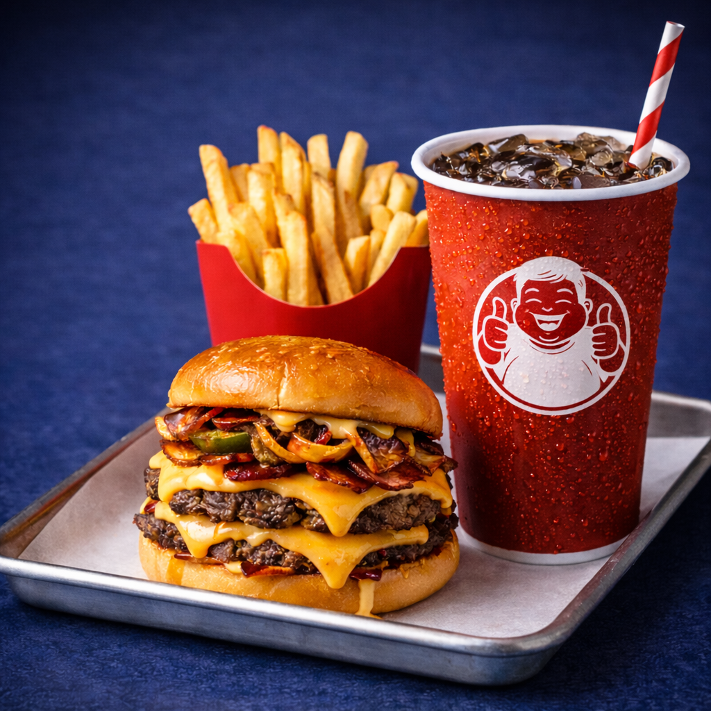 Combo hamburguesa papas y bebida